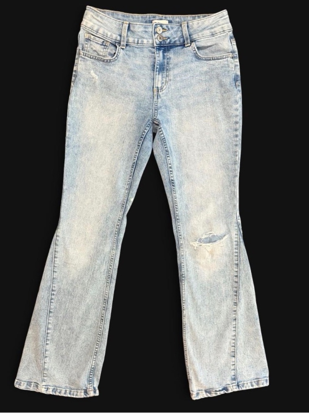 SO brand Light Blue Women's Flare Jeans - Size 16